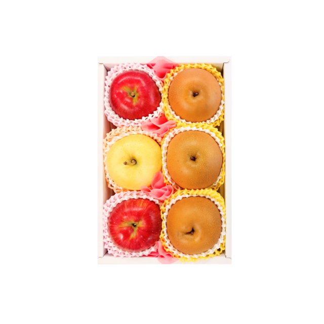【果物専門店が選ぶ”りんごと梨”セット】フルーツギフトBOX（りんご・梨） 1箱　※包装・御熨斗無料