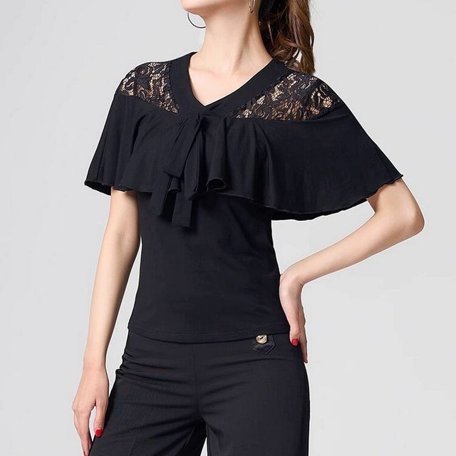 シエル　レースラッフル　トップス　ds0714