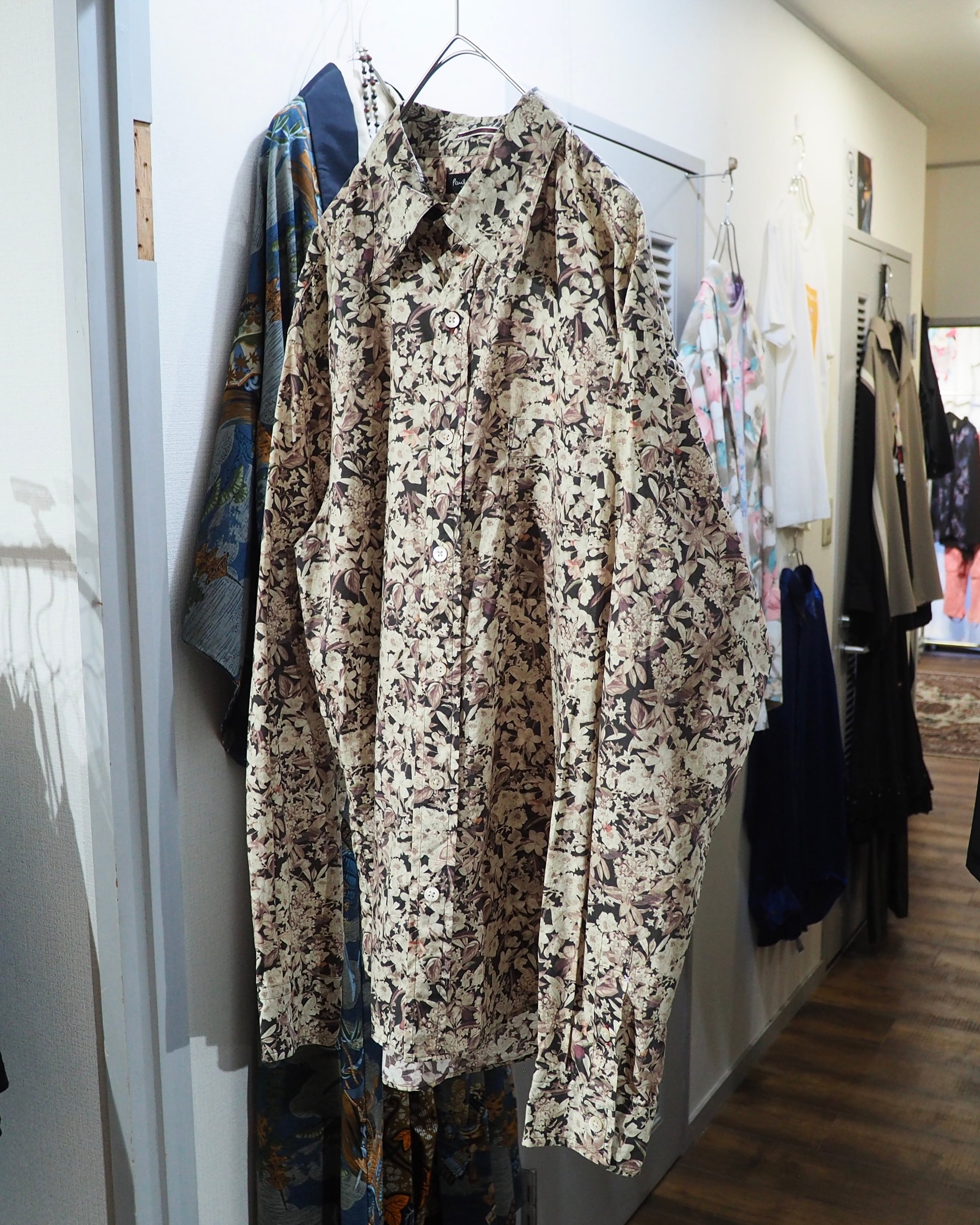 ” Paul Smith collection ” Beautiful Flower all Over printed Dress shirt