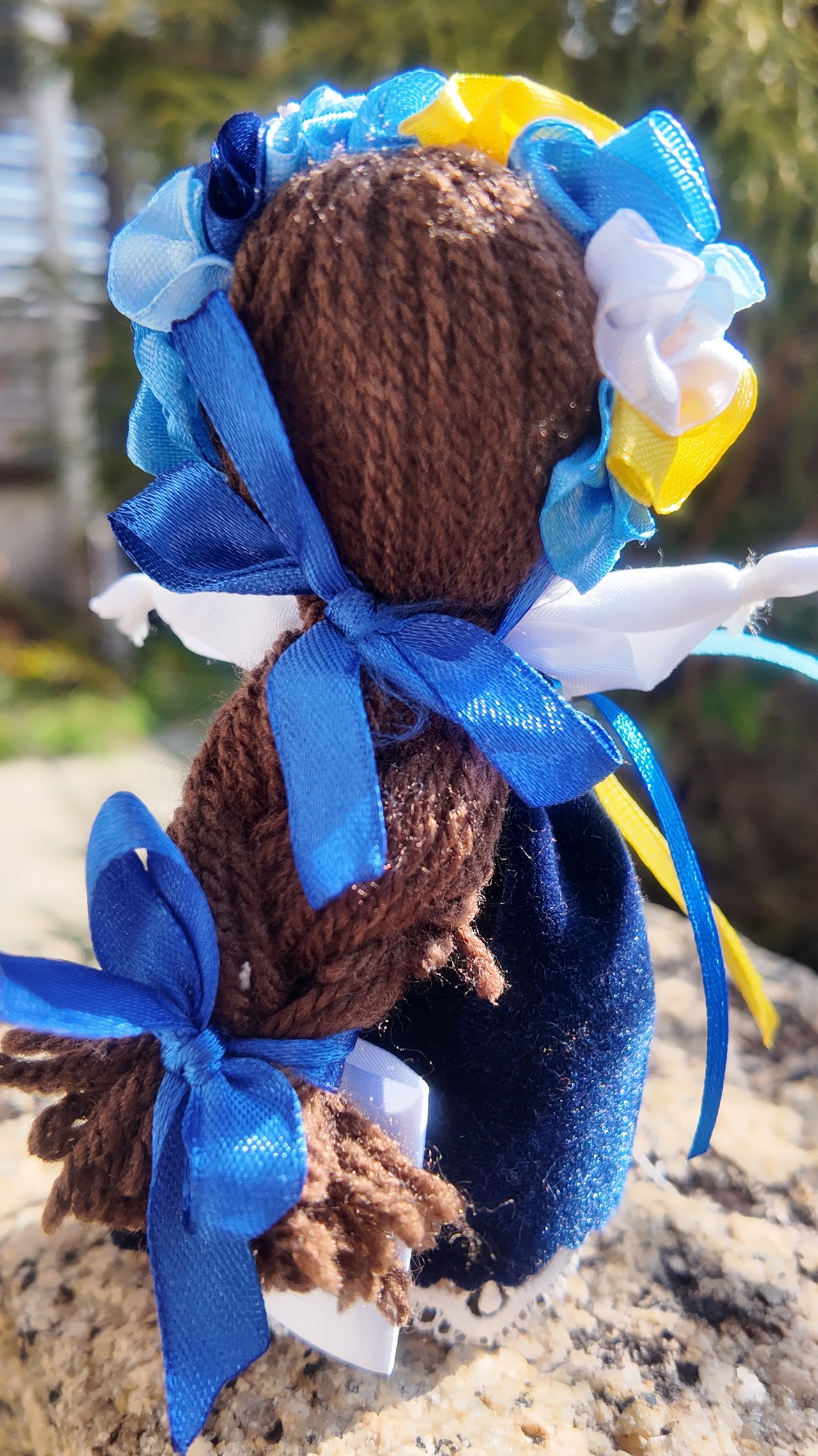 UA.Designer手作りモタンカ 14cm（ウクライナの御守り）スタンド付き - 6