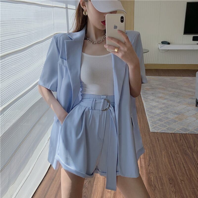 レディースサマーブレザー ハイウェスト 夏物 ハンチェンe88636049262