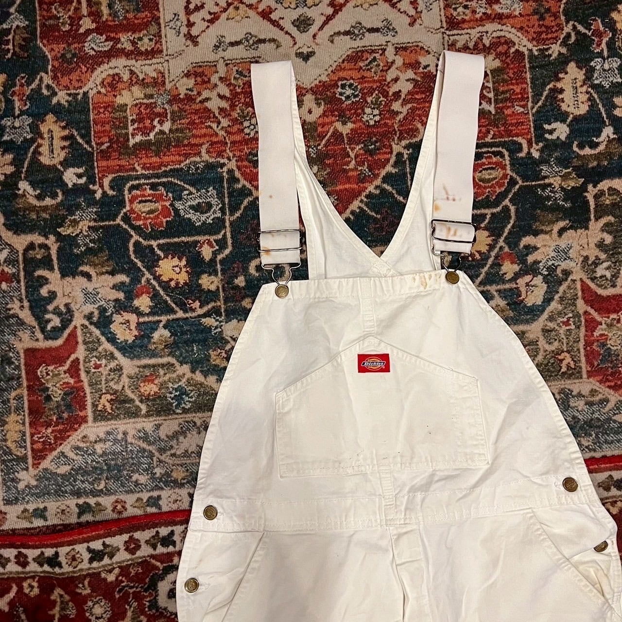 90s〜 Dickies ペインター オーバーオール ワークパンツ ホワイト