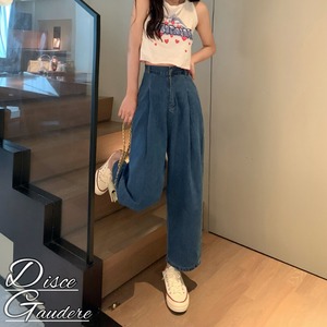 【韓国通販 dgo】high-waist cropped pants（B1109）