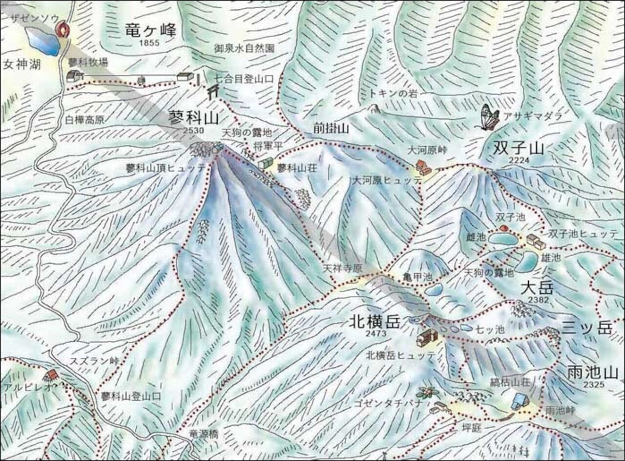 アトリエ ちけーず ／ 八ヶ岳鳥瞰マップ「ヤツの地図」 | ELK ONLINE