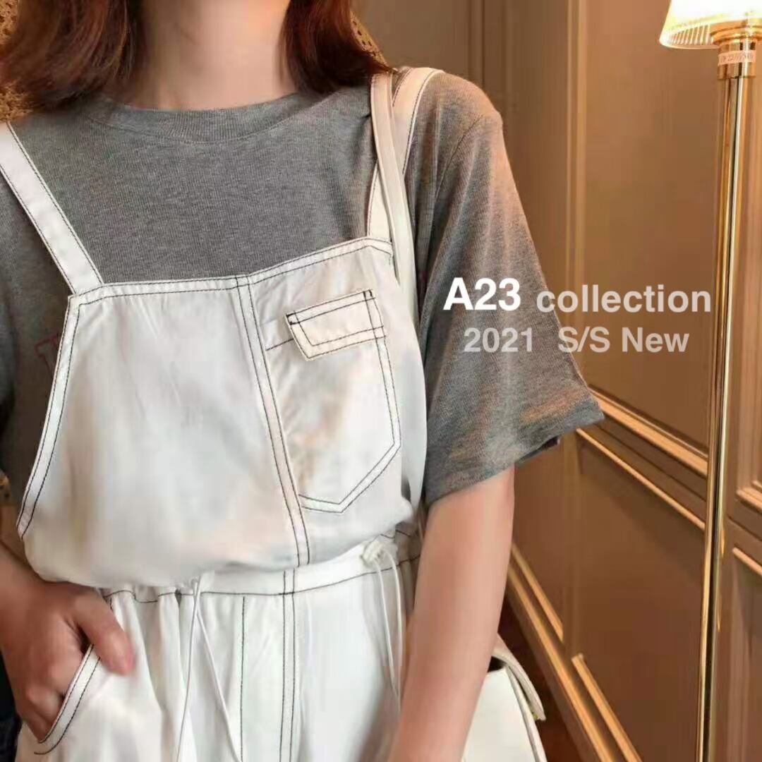 ワイドパンツサロペット　AJ3396-918