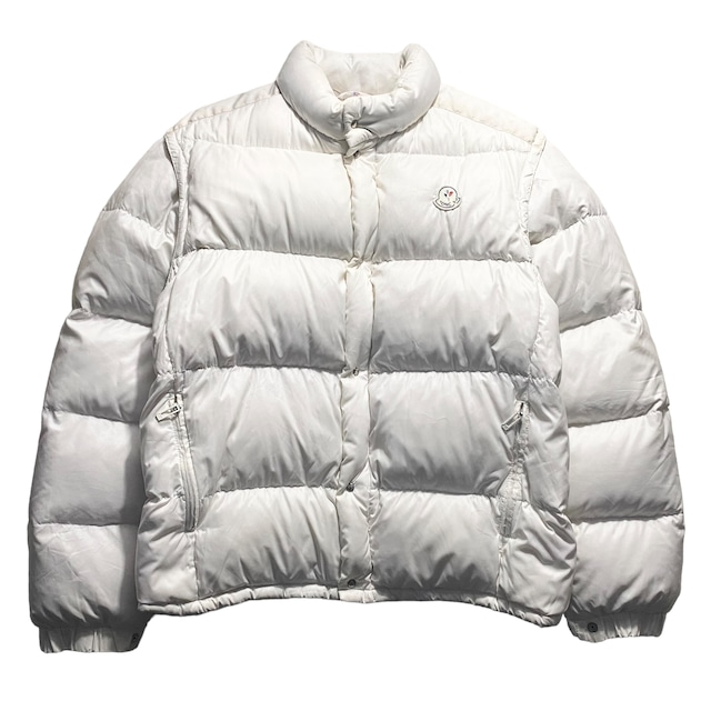 vintage MONCLER made in France 2way white down jacket