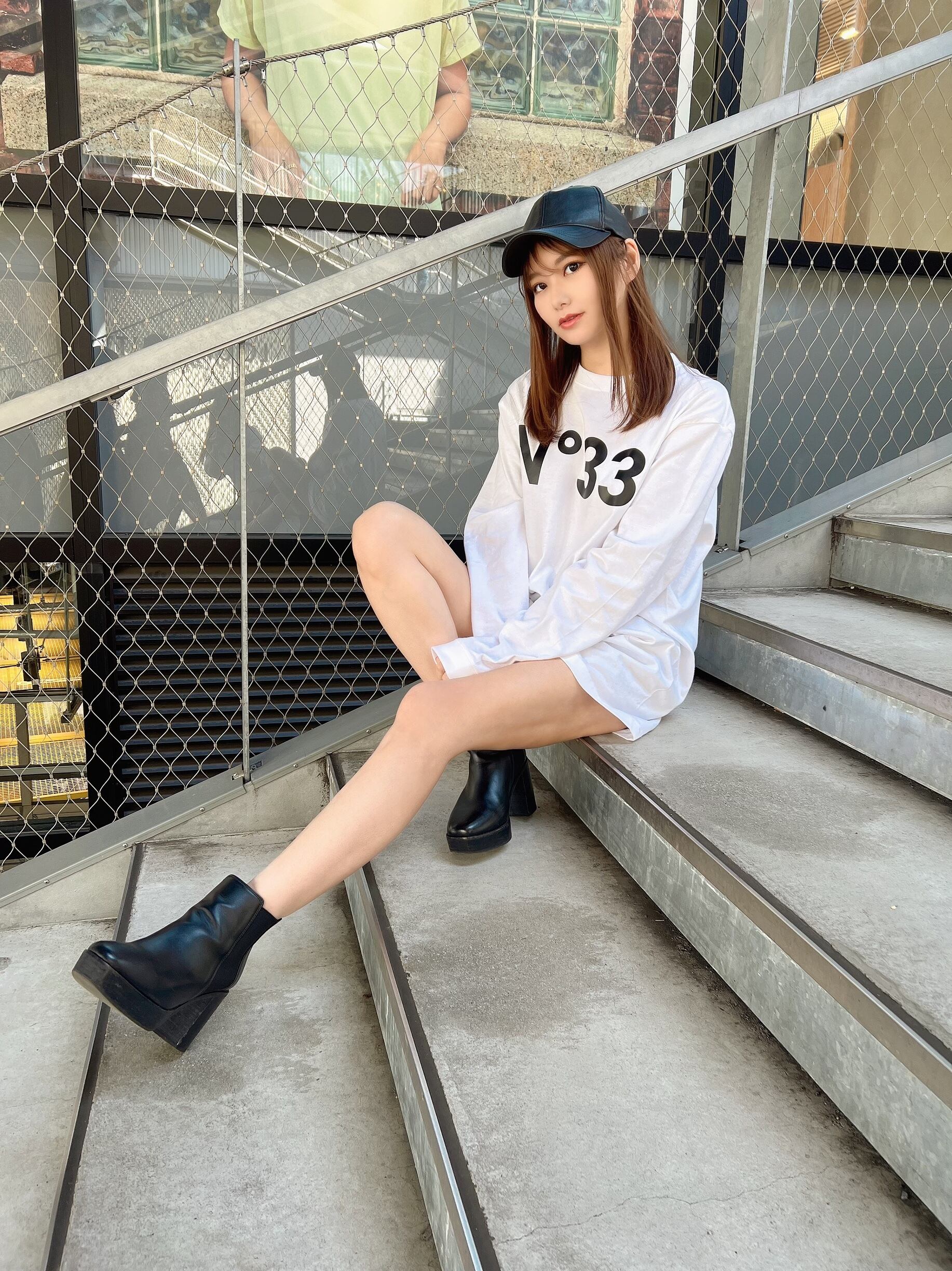 N°33ロングスリーブTシャツ (WHITE・白) | NUMBER33 (ナンバーサーティ