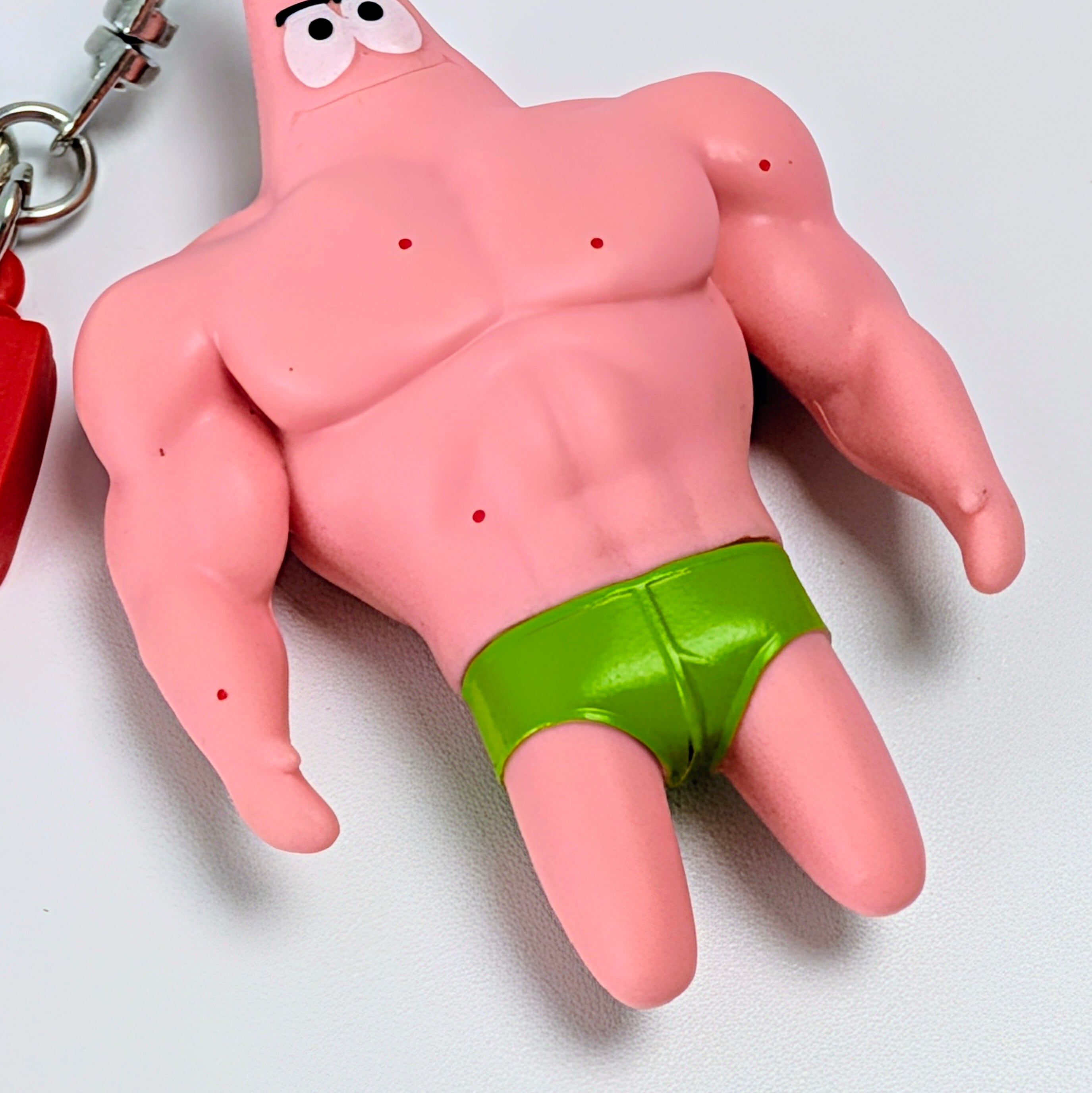 ⚡️KOREA Exclusive⚡️【 SpongeBob SquarePants ( スポンジボブスクエアパンツ ) 】※開封済販売 『 パトリック 』 / 韓国限定‼️筋肉パンパン マッスルランダムキーリング / マスコット〚アメリカン雑貨 アメトイ〛