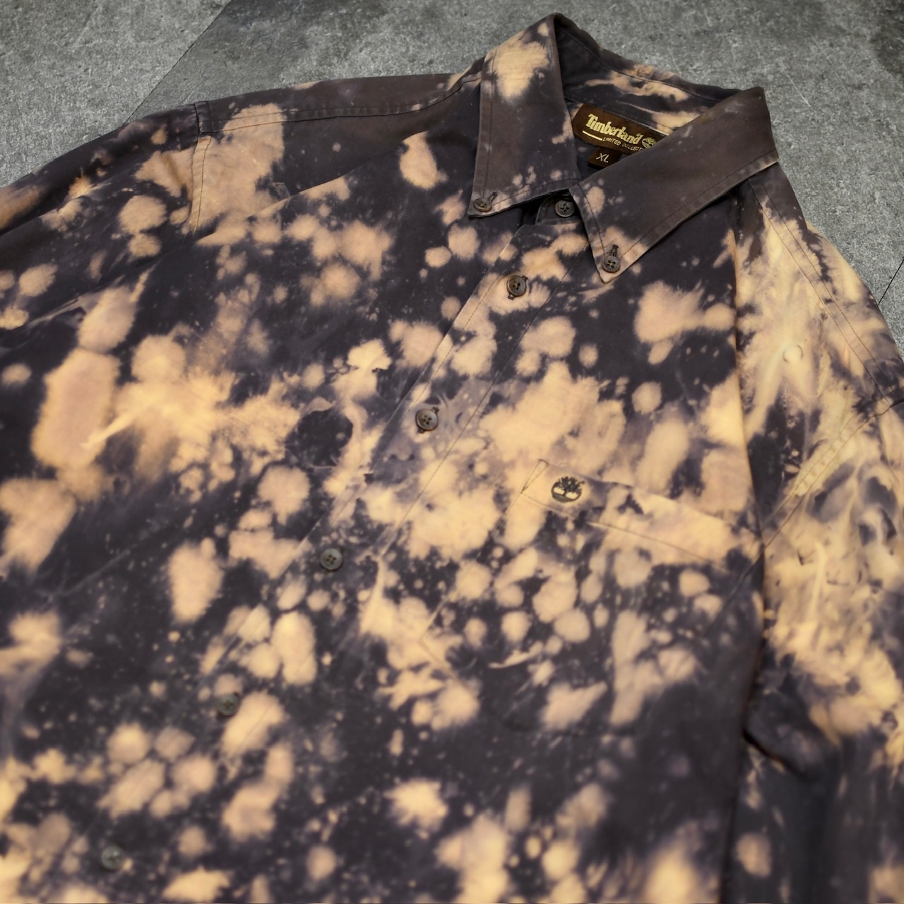 Timberland bleach button down shirt