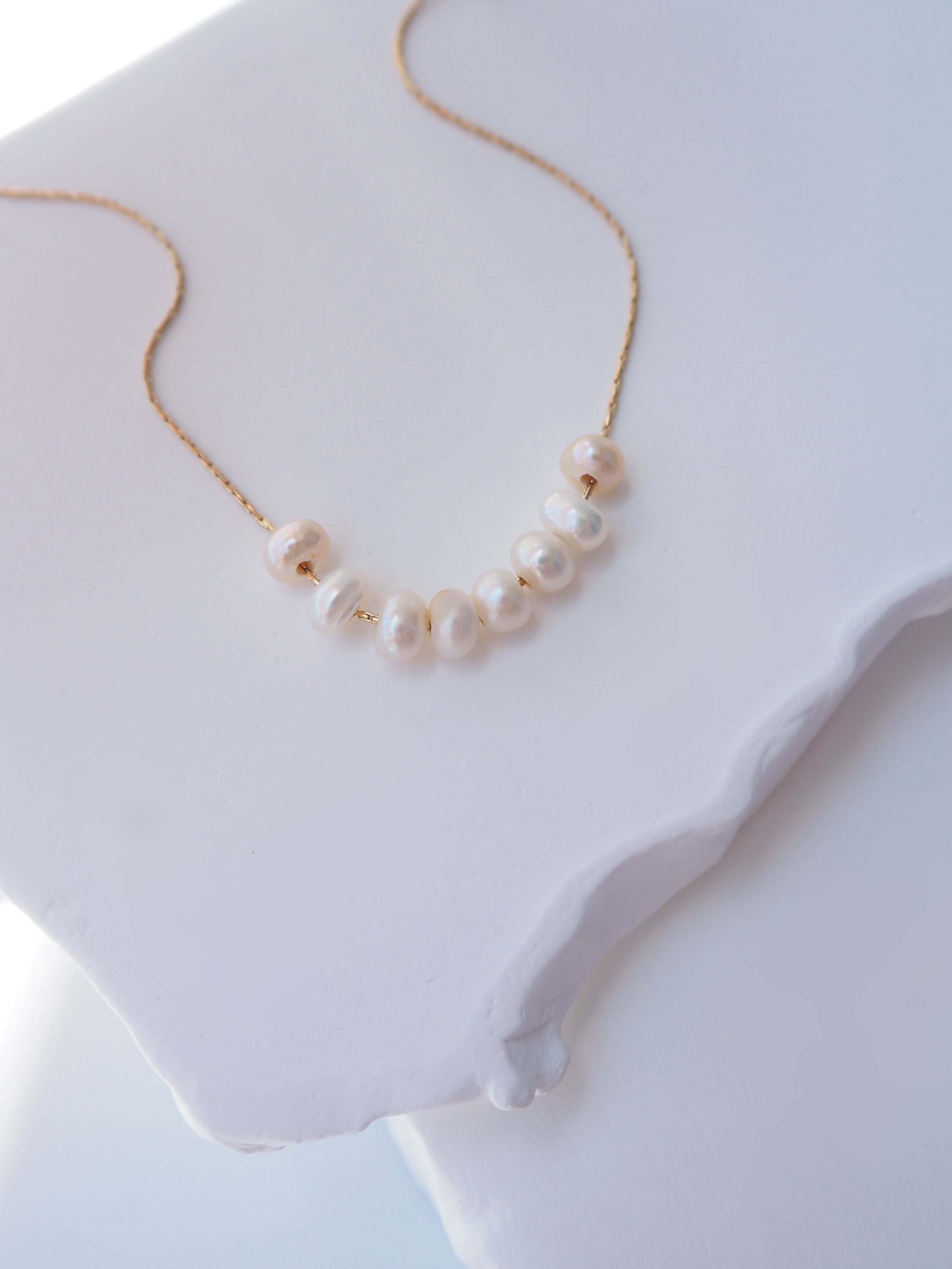 pearl necklace【金属アレルギー対応】
