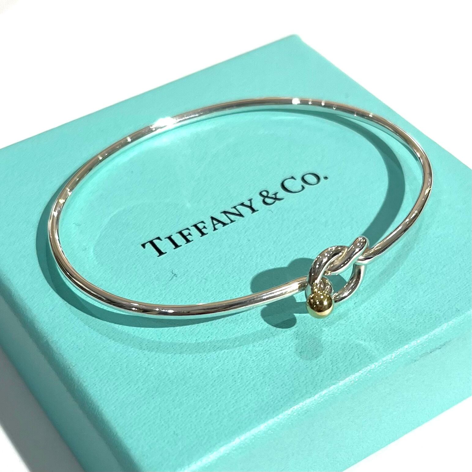 TIFFANY&CO. 】K18.silver925 ラブノットブレスレット ティファニー