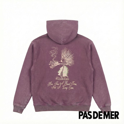 【PAS DE MER/パドゥメ】NOT LONG TIME HOODY パーカー / WINE / AW26-14481