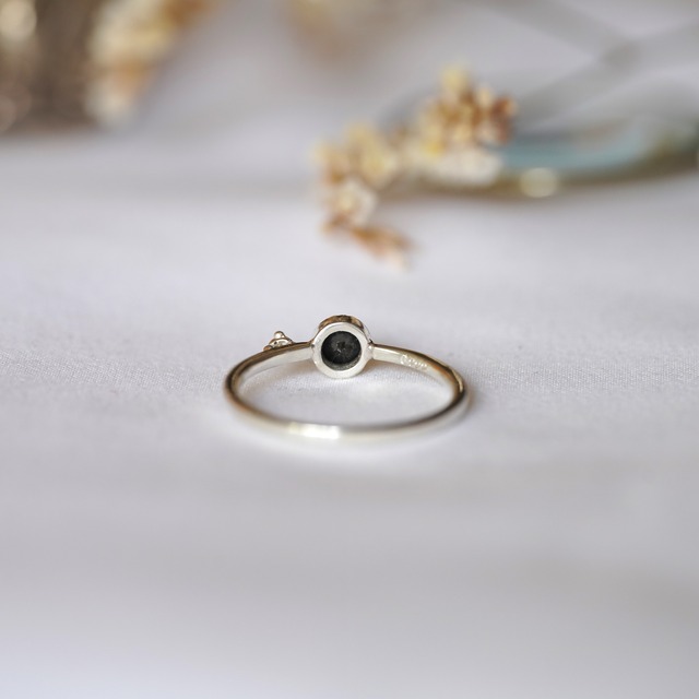 [送料当方負担] Round Black Diamond Ring(RSV029_BD)