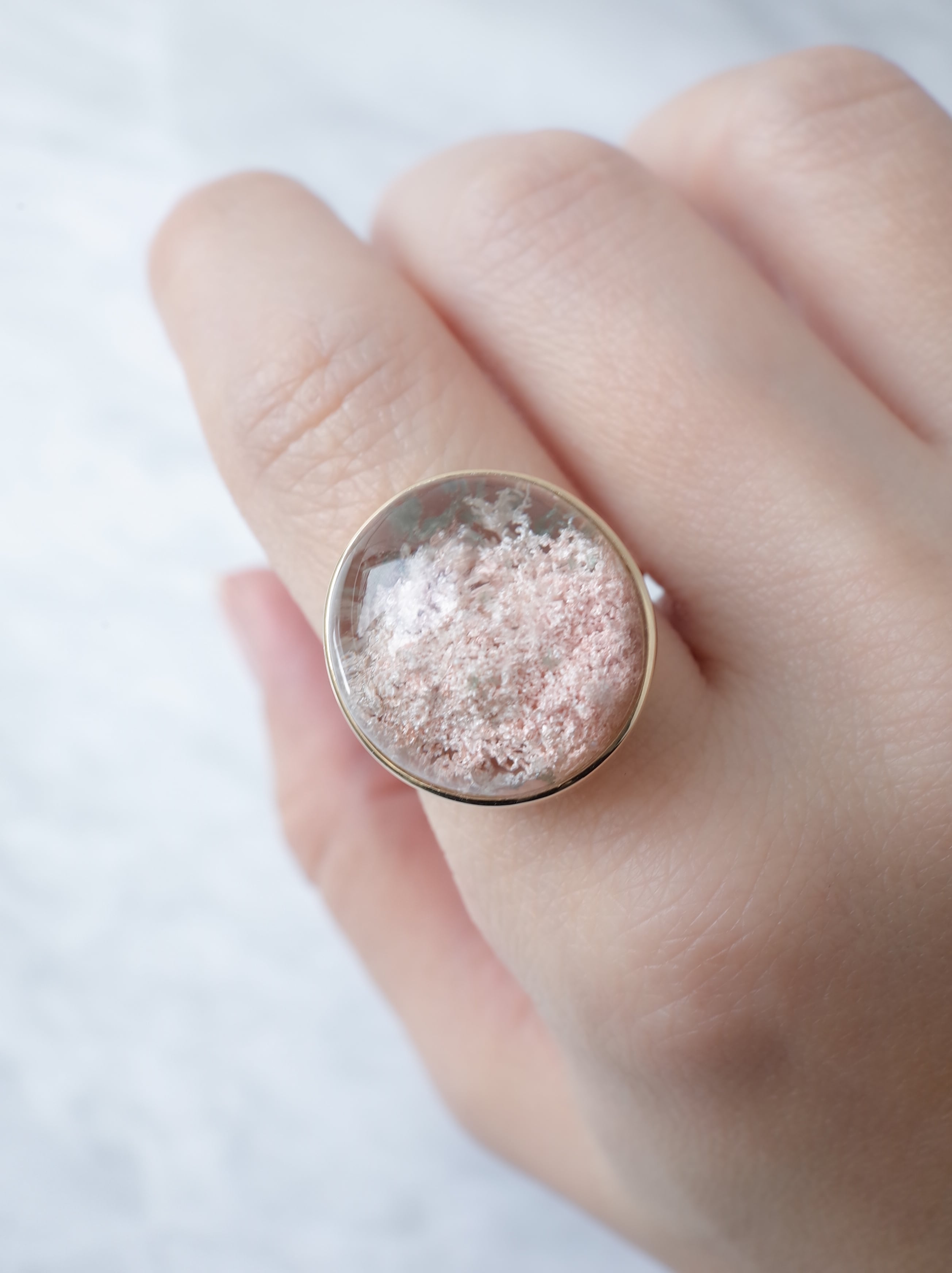 Cherry Blossoms Garden Quartz Ring -3 | MOEMI SUGIMURA Cherry Blossoms Garden Quartz Ring -3 | MOEMI SUGIMURA