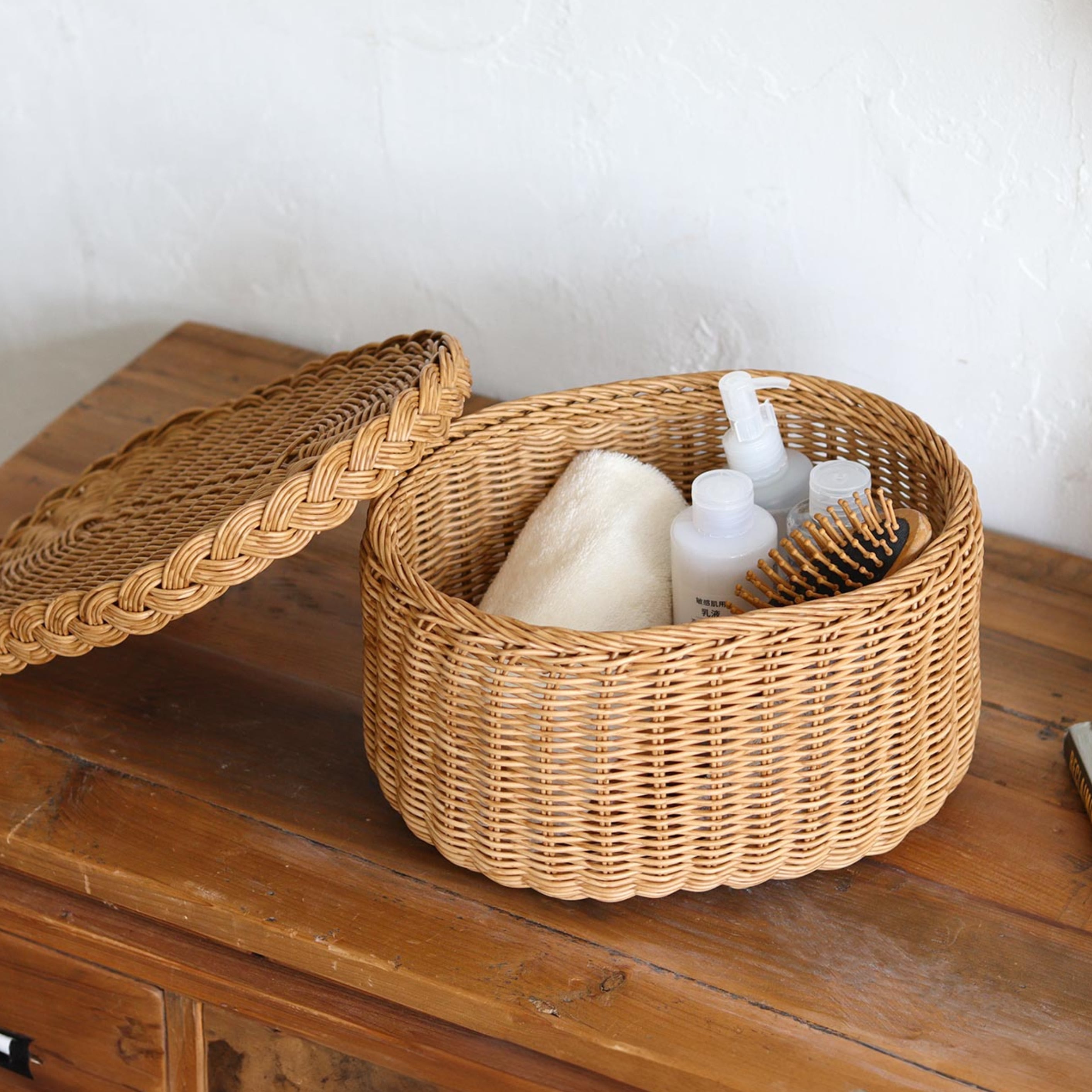 UTILE NAIR フタ付バスケット(S)