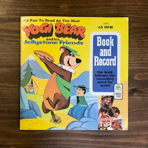 YOGI BEAR Book and Record Peter Pan/ブック&レコード ヨギベア Hanna-Barbera 絵本 レコード 70's ビンテージ