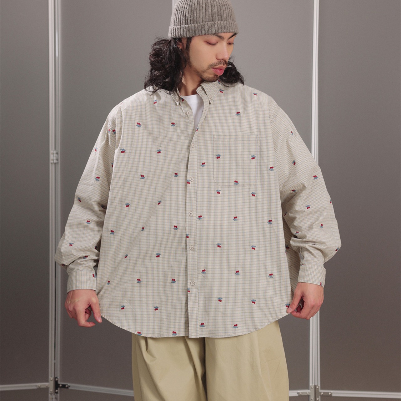 チェリーチェック・リラックスシャツ A2140 - 1