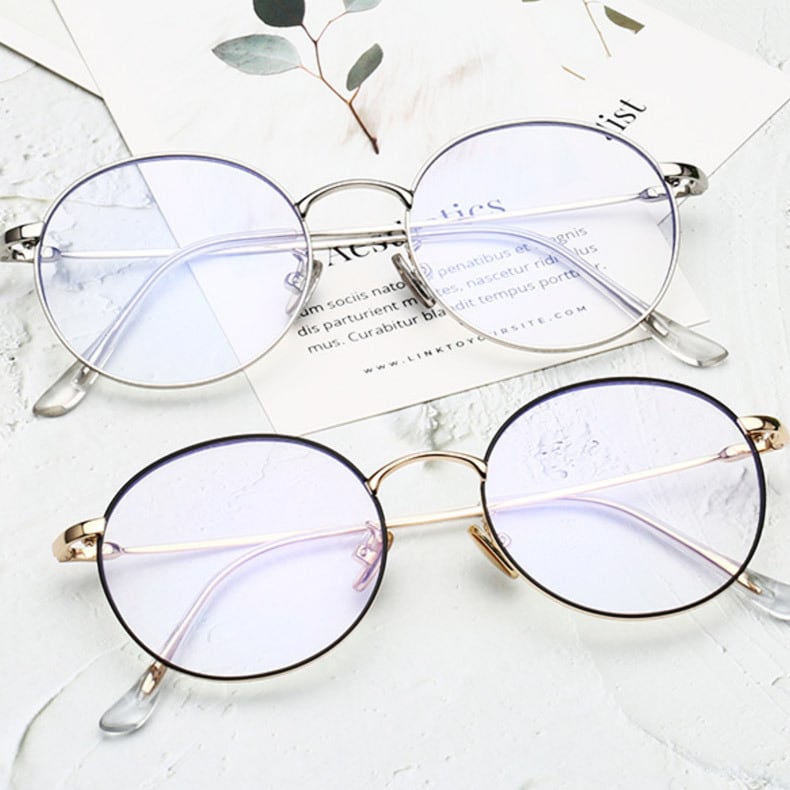 ブルーライトカット メガネ ラウンド形 丸メガネ 77507 | E-Life Market