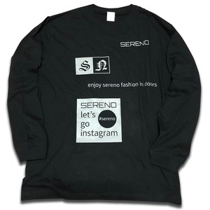 SERENO FRONT LOGO LOGO TEE【BLACK】