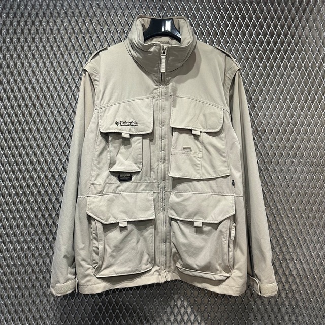 90s【Columbia】Nylon Fishing Jacket the Holic vintage clothing