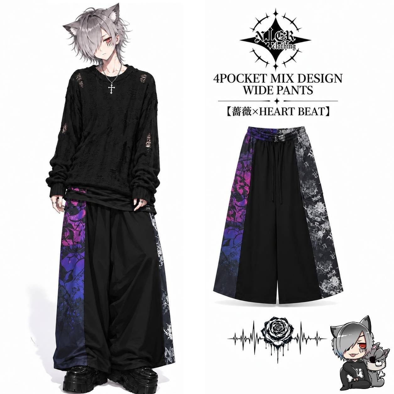 シルバーウィーク限定サンキュー大特価》4POCKET MIX DESIGN WIDE