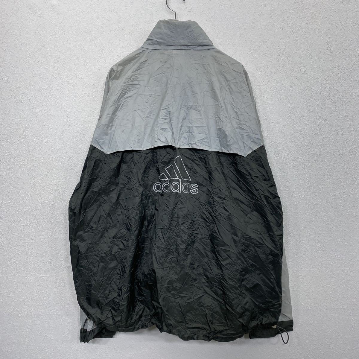adidas ナイロンジャケット XL グレー アディダス ジップアップ
