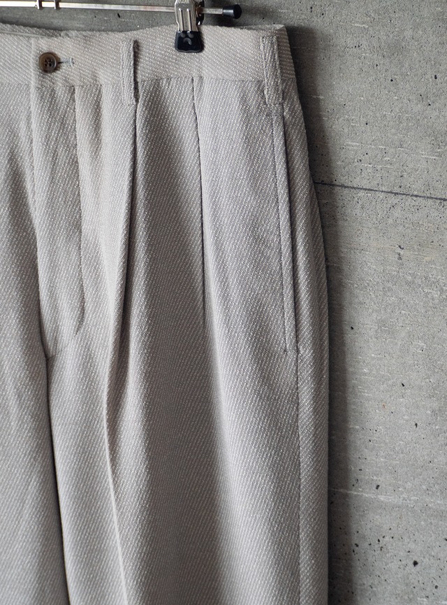 "BARRAGE" 1990s Wool rayon trousers