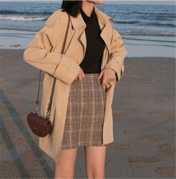 韓国ファッション 女性 個性 快適である コート シンプル カジュアル トレンチコート