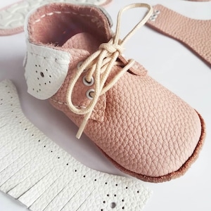 《First Baby Shoes》Model : SKY ファーストシューズ手作りキット Salmon pink