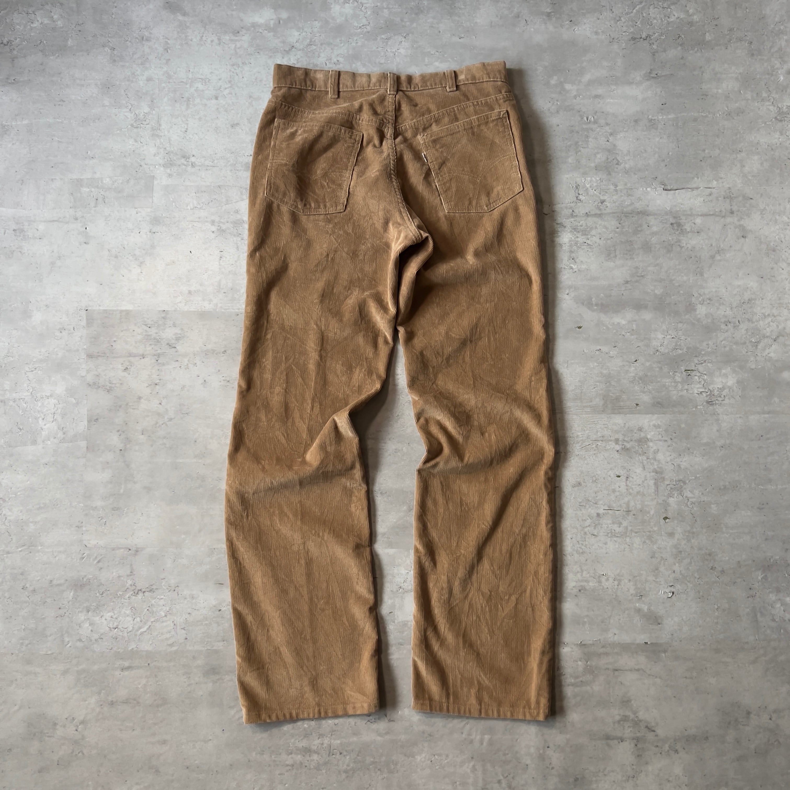 80s “Levi's for men” brown corduroy pants 80年代 リーバイス