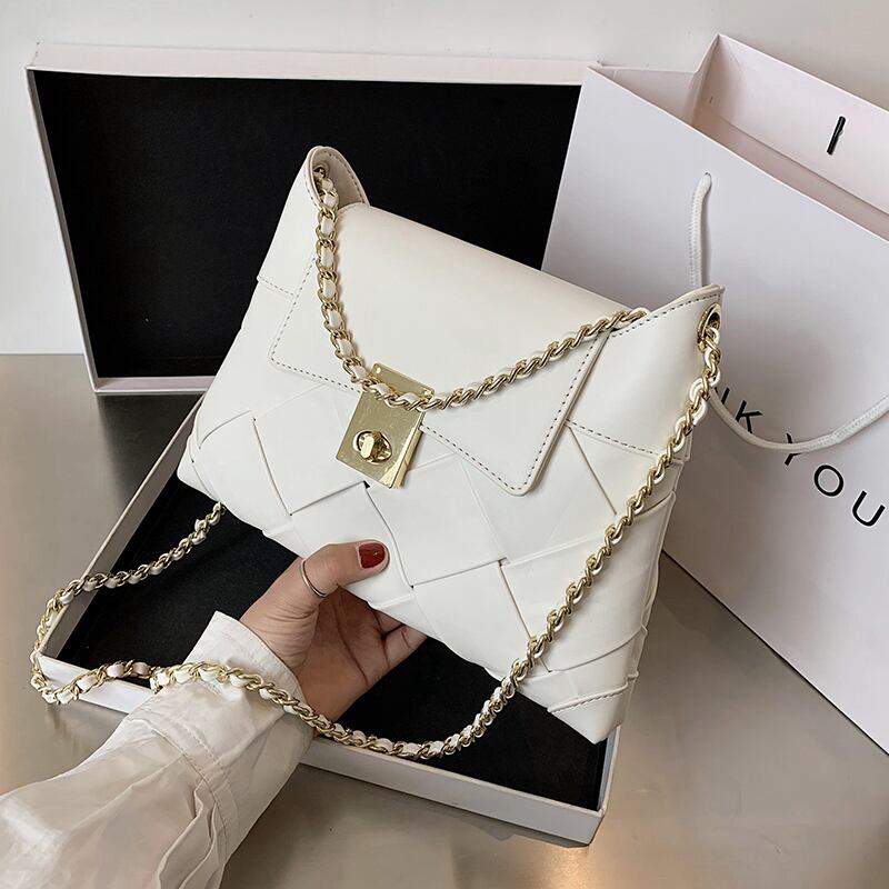 バッグニッチデザインハンドバッグ2020新しいトレンディなファッションオールマッチチェーンメッセンジャーバッグ織りウエスタンスタイルショルダーバッグ Tiancai_Wing_Bag8885937