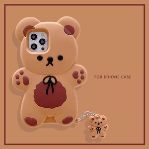 クマ iPhone16 Pro Maxケース 立体的 熊模様 iPhone16 Proケース 可愛い ブラウン iPhone15 14Pro保護ケース アニマル 手足付き iPhone13 12 11Pro Maxケース シリコン キュート 個性的 インスタ映え★