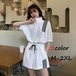セットアップ レディース トップス ボトムス ショートパンツ ショート 半袖 ライン クロップド丈 クロップド ウエストゴム 楽ちん プルオーバー 夏 スポーティ スポーツ 運動会 ダンス バイカラー カジュアル 学生 10代 20代 白 黒 大人 コーデ コーディネート 韓国 ファッション オルチャン お取り寄せ 送料無料 hll-0646