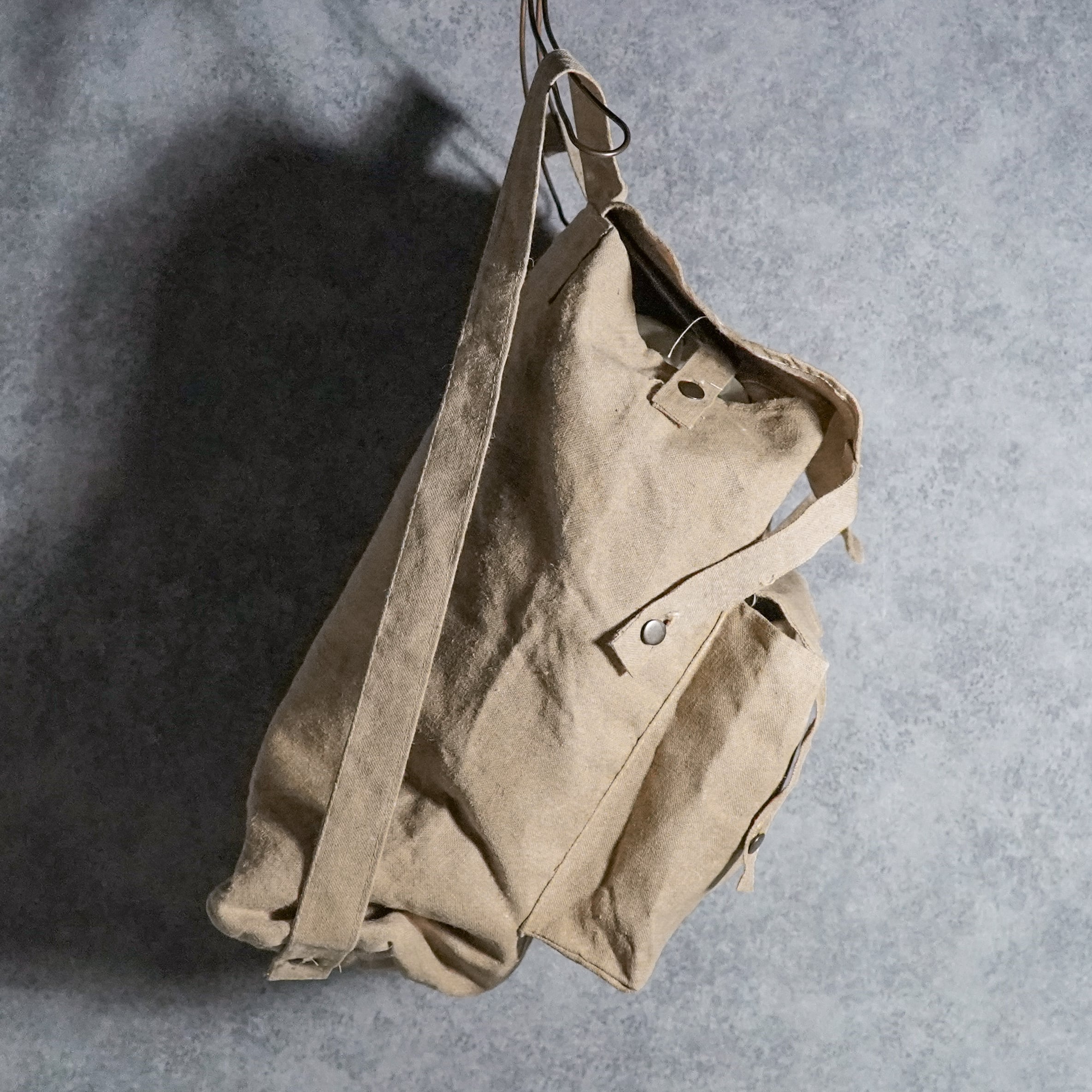 DEAD STOCK】Italian Army Linen Back Pack イタリア軍 リネン バック