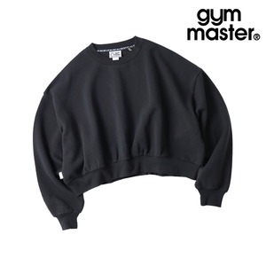 gym master ジムマスター 12oz ヘビー裏起毛 スウェット ボリュームスリーブ クルーネック ドロップショルダー レディース G833742 チャコール