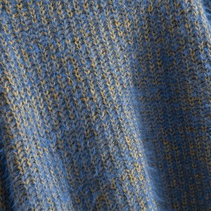 クルーネックブルーニットセーター W00847