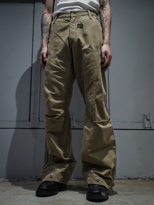 【add(C)vintage】"G-STAR RAW" Multiple Gimmick Flared Work Pants
