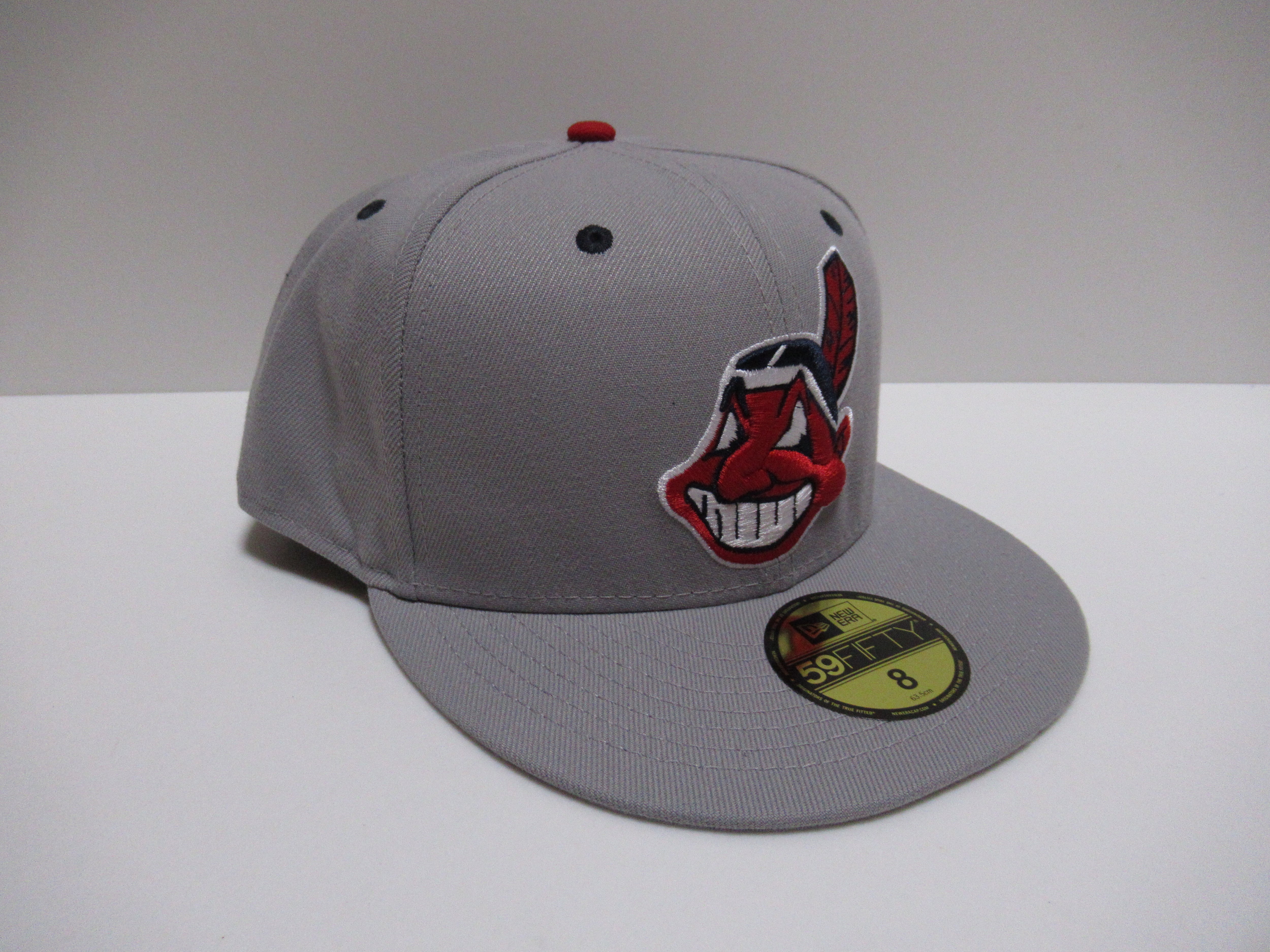 NEW ERA 59fifty Cleveland Indians インディアンス CAP Gray | date ...