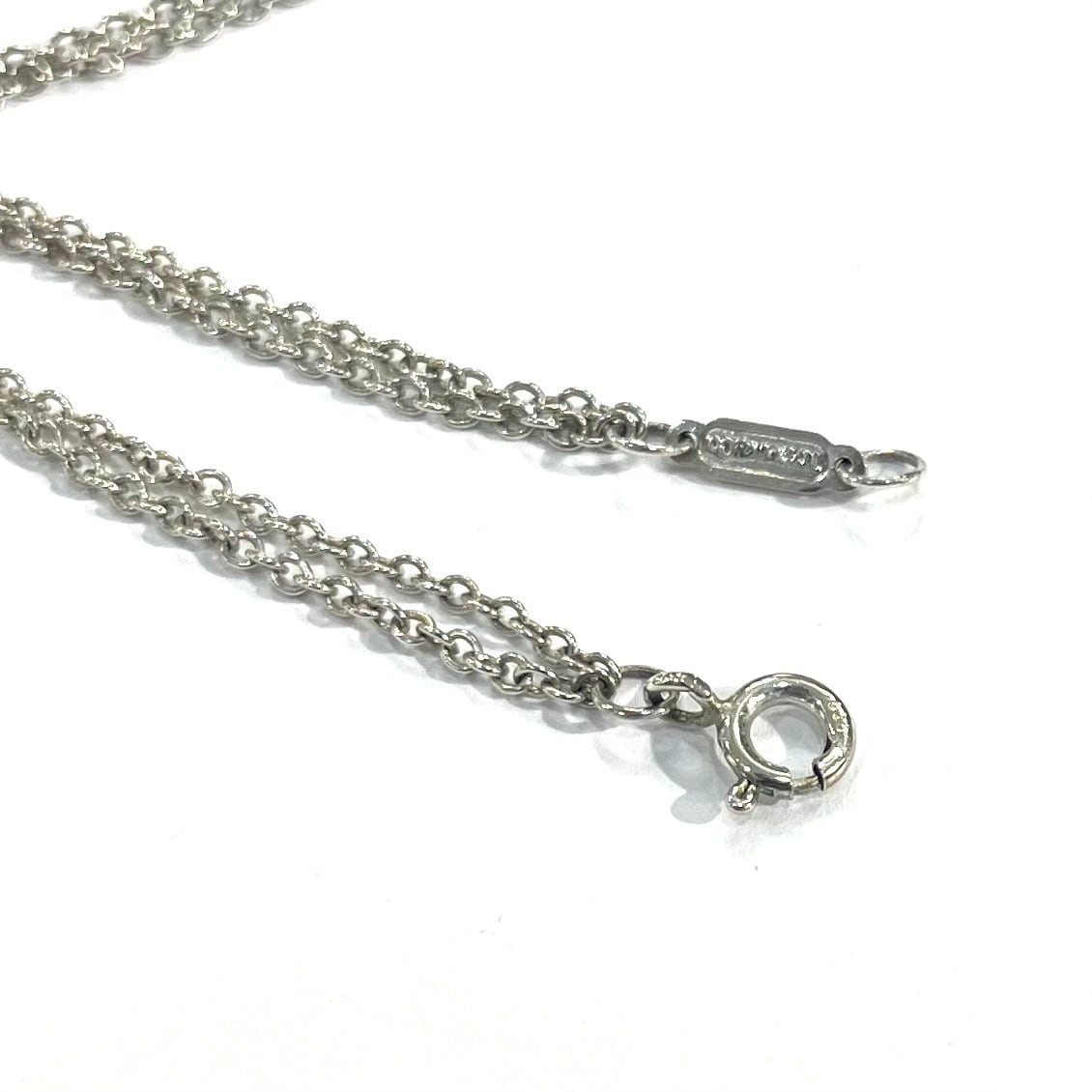 【週末値下げ】Tiffany & Co. シルバー925無限大デザインネックレス 限定価格【TIFFANY&Co.】2669 ダブルチェーン 立体インフィニティ