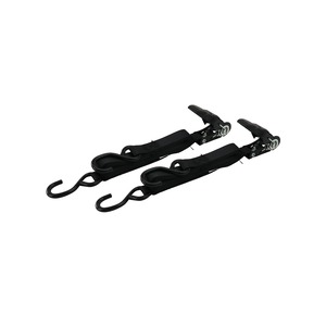 【新着特価】イーバリュー(E-Value) ラチェット式ベルト荷締機 4.5m ブラック 2本組 ERT-25SR