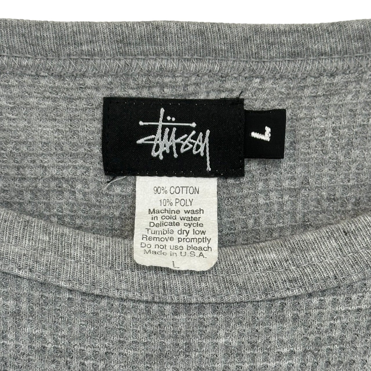 stussy ステューシー L サーマル USA製 グレー スウェット stussy ステューシー L サーマル USA製 グレー スウェット
