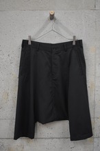 Black wool sarouel pants