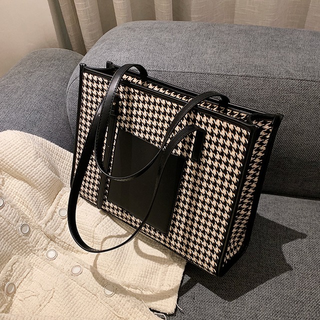 オータムウィンタースタンダードショルダーバッグ レトロ 秋物 冬物 トートバッグ 手作りハンドバック46108507300