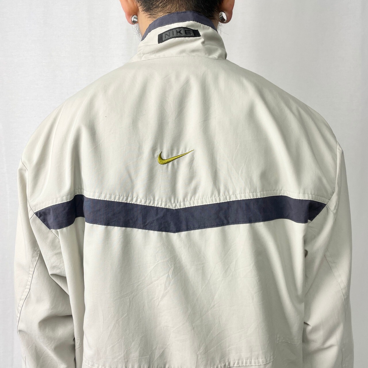 90~00年代 NIKE ナイキ スウッシュ ロゴ刺繍 ポリエステル トラック 
