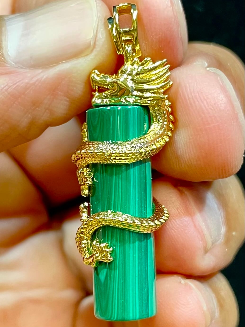 8) 開運!マラカイト「昇龍」PT