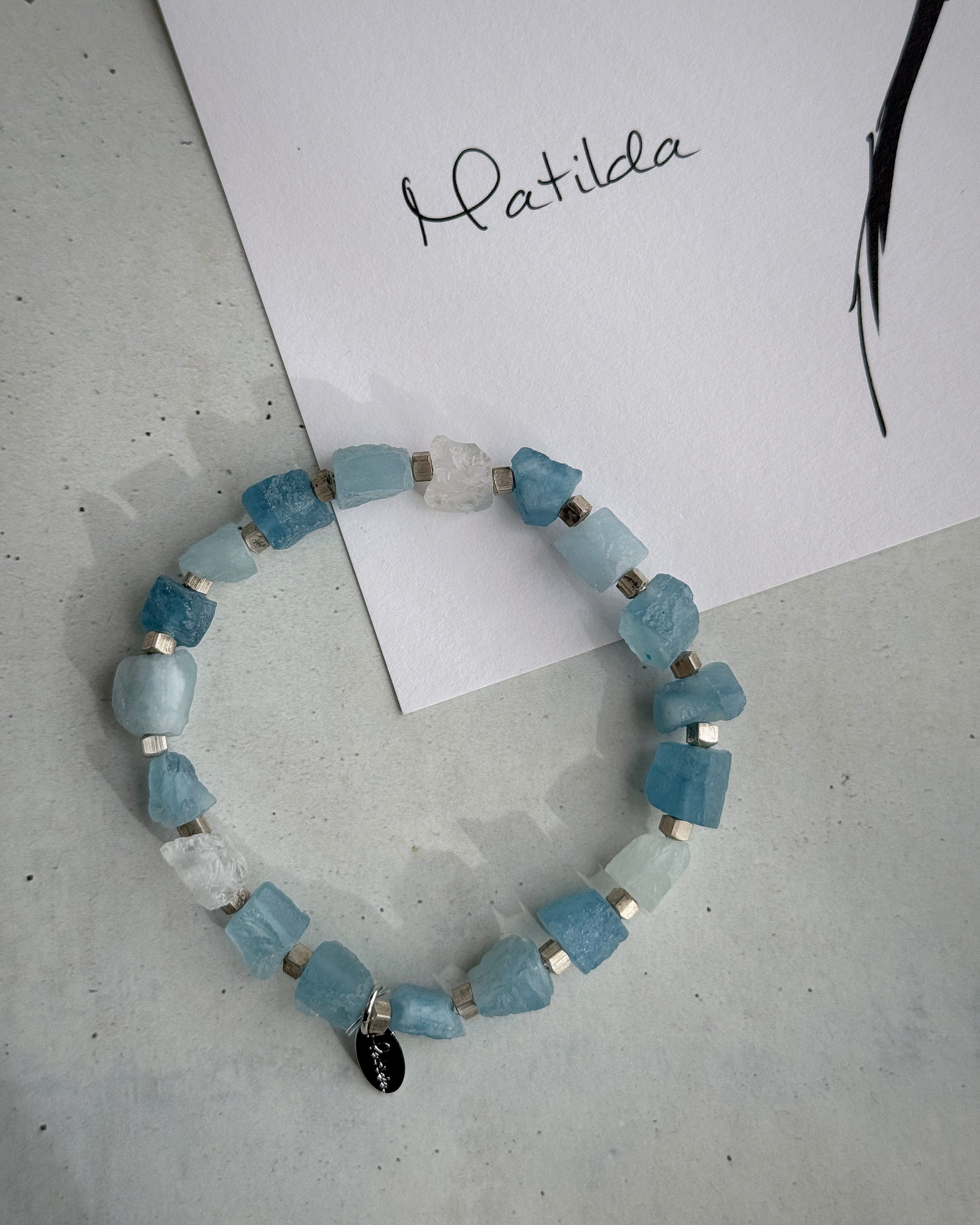 rough rock bracelet(サンタマリアアクアマリン)