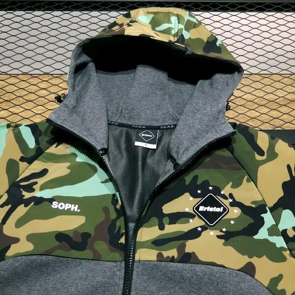 サイズ M BAPE×F.C.R.B TEAM HOODIE WHITE