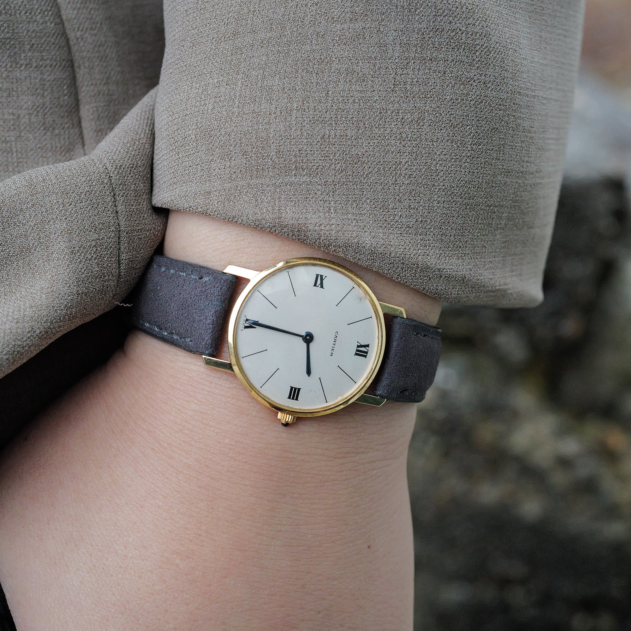 カルティエ ロンド ルクルトムーブメント 1970年代 PARIS dial Cal.838