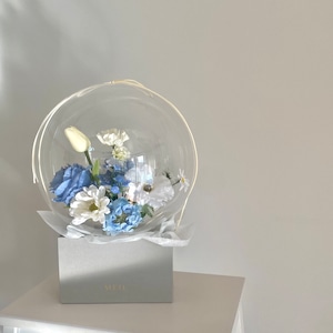 flower bloom box -BLUE-