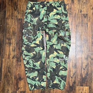 80s ユーロ DPMカモ カーゴパンツ イギリス軍 ハンティングパンツ XL W98cm ミリタリー ウッドランドカモ ミリタリー ヴィンテージ 90s